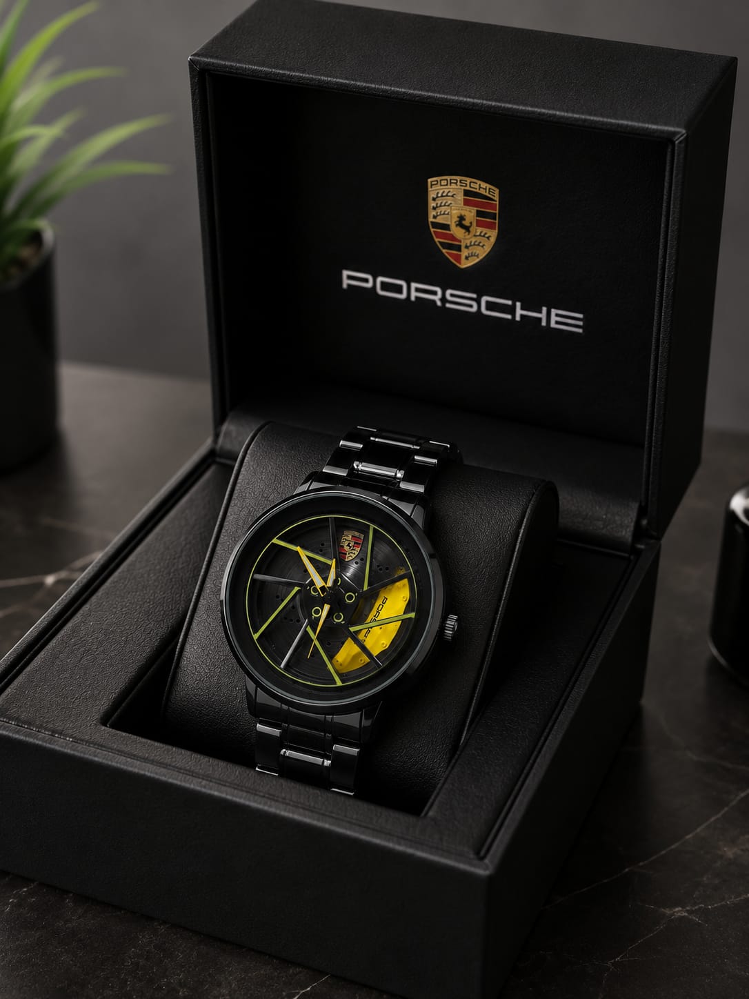 RELOJ CON DISEÑO AUTOMOTRIZ DE LUJO