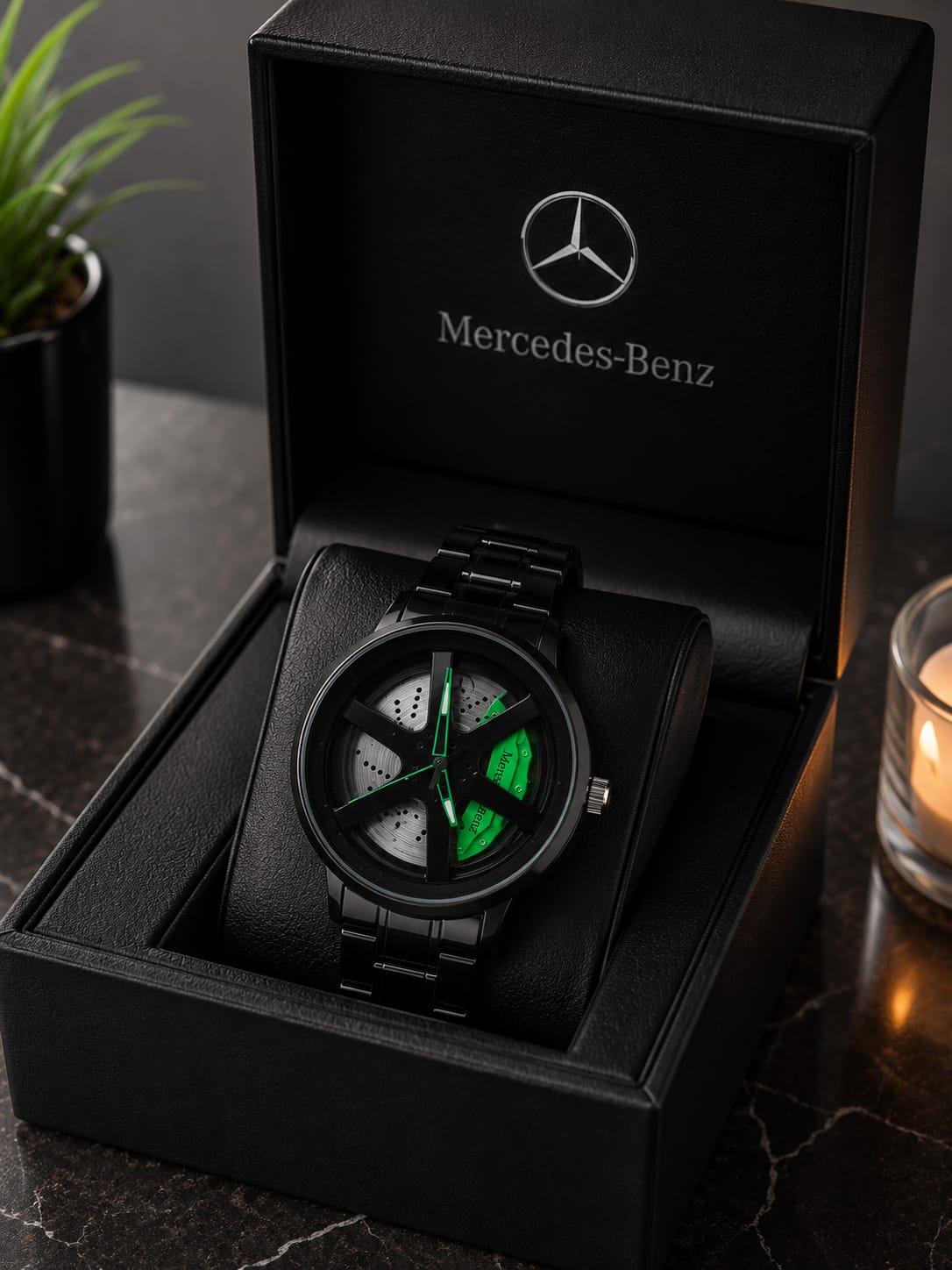 RELOJ CON DISEÑO AUTOMOTRIZ DE LUJO